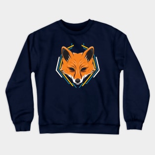 Fox Head Geometric Crewneck Sweatshirt